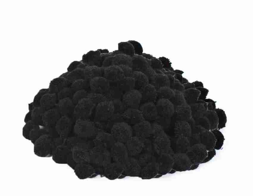 50pcs Acrylic Black Pompom Balls 2 Inch Acrylic Pompoms Large Acrylic  Pompoms