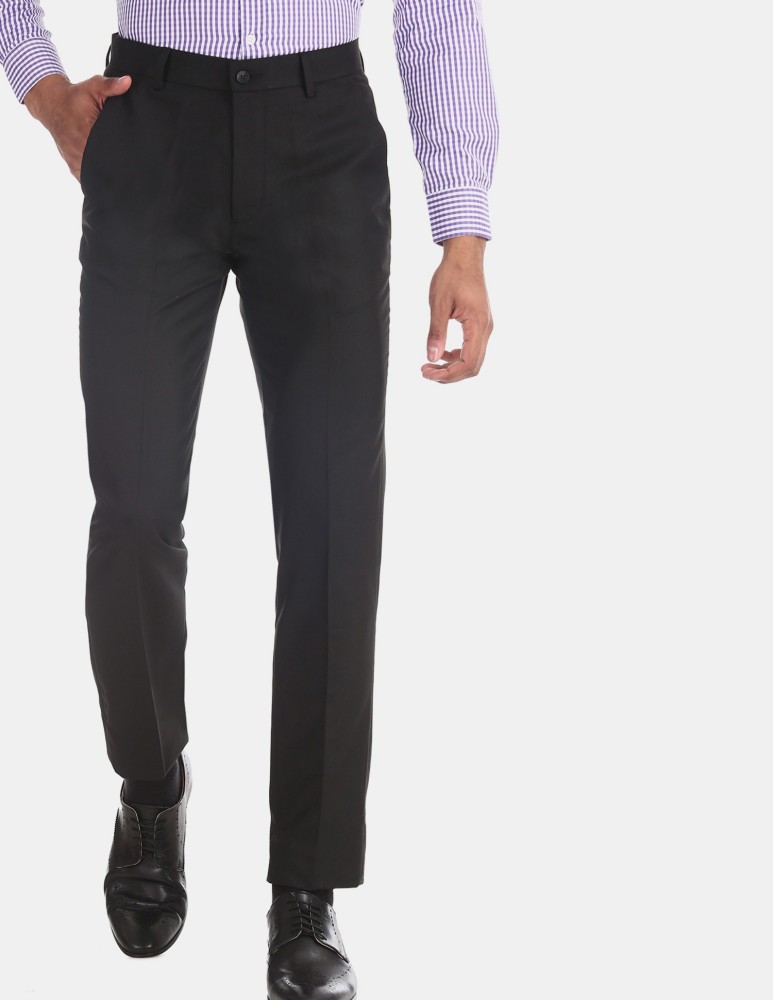 Buy Excalibur by Unlimited Dark Beige Slim Fit Trousers for Men Online   Tata CLiQ