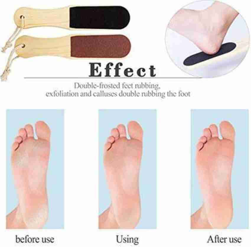 Pedicure Tools For Dead Skin Callus Remover Double Sided Wooden