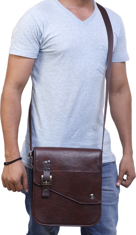 Buy Sn Louis Men Brown Sling Bag BROWN Online @ Best Price in India