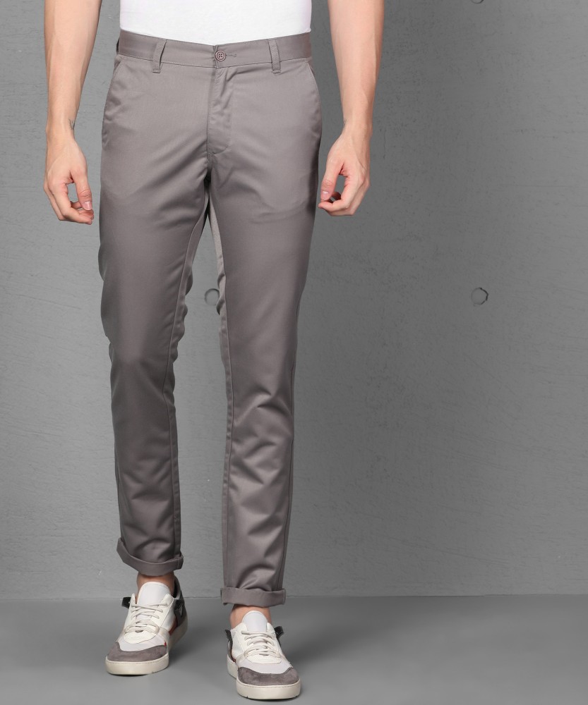 Van Heusen Casual Trousers  Buy Van Heusen Men Blue Solid Slim Fit Trousers  Online  Nykaa Fashion