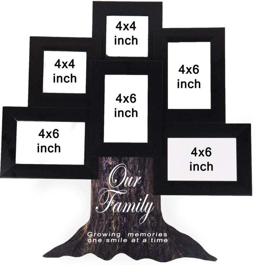 4 x 6 Black 7 Photo Collage Frame by Place & Time