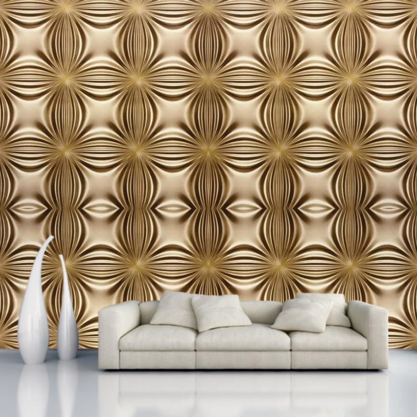 Gold Patterned Wallpaper hp 01  Chronos Stores