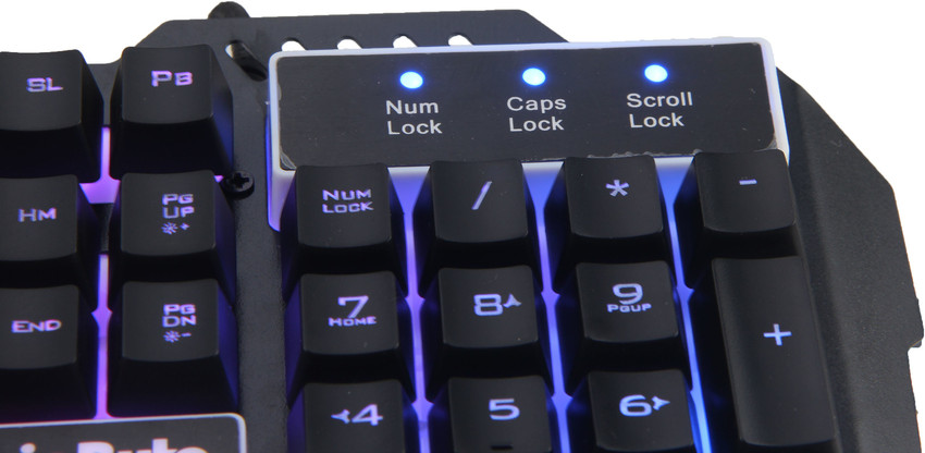 RPM Euro Games Gaming Keyboard Small, 87 Backlit Keys, Suspension Keycaps