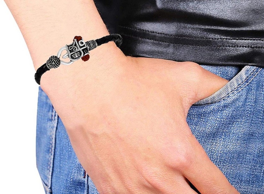 Buy ZIVOM Leather Eyes Layer Charm Hamsa Peace Strand Wrist Band Bracelet  Combo Online at Best Prices in India  JioMart