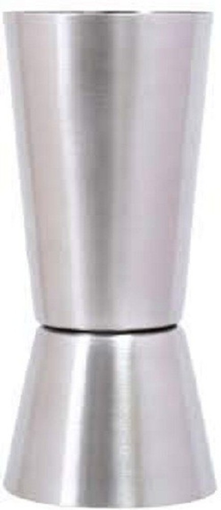 Stainless Steel Plain Peg Measure Shot Glass Cocktail Measure Jigger 30 &  60 ml