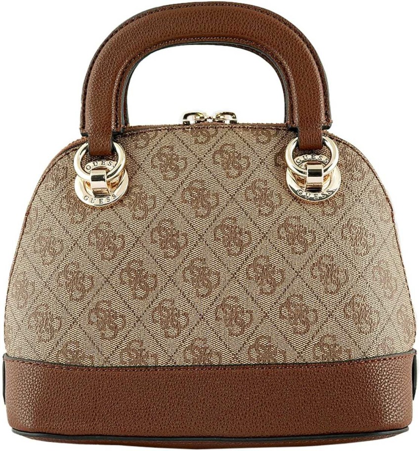 Brown Multi Cathleen Small Dome Satchel - GUESS