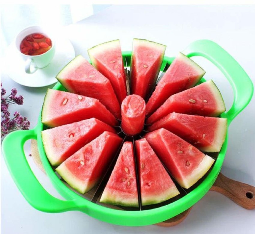 Watermelon Cutter, Extra Large Watermelon Cutter Slicer Tool, Stainless  Steel Watermelon Slicer, Comfort Silicone Handle, Fruit Slicer Cutter Corer