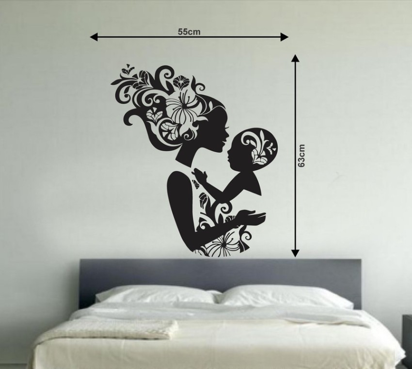 Buy Sticker Hub Love Couple Wall Stickers PVC Vinyl, (60Cm X 63Cm