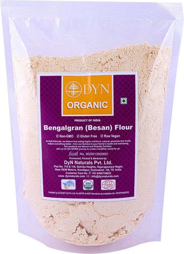 Dyn naturals Besan Flour-500 g Price in India - Buy Dyn naturals Bengalgram Besan Flour-500 g online at Flipkart.com