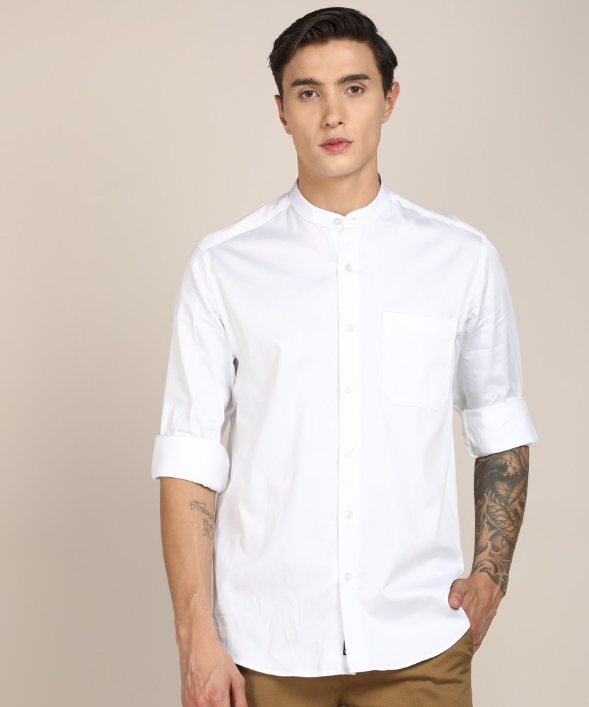 LOUIS PHILIPPE Men Solid Casual White Shirt - Buy LOUIS PHILIPPE Men Solid  Casual White Shirt Online at Best Prices in India