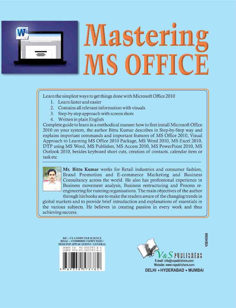 Mastering MS Office: Buy Mastering MS Office by Kumar Bittu at Low Price in  India | Flipkart.com
