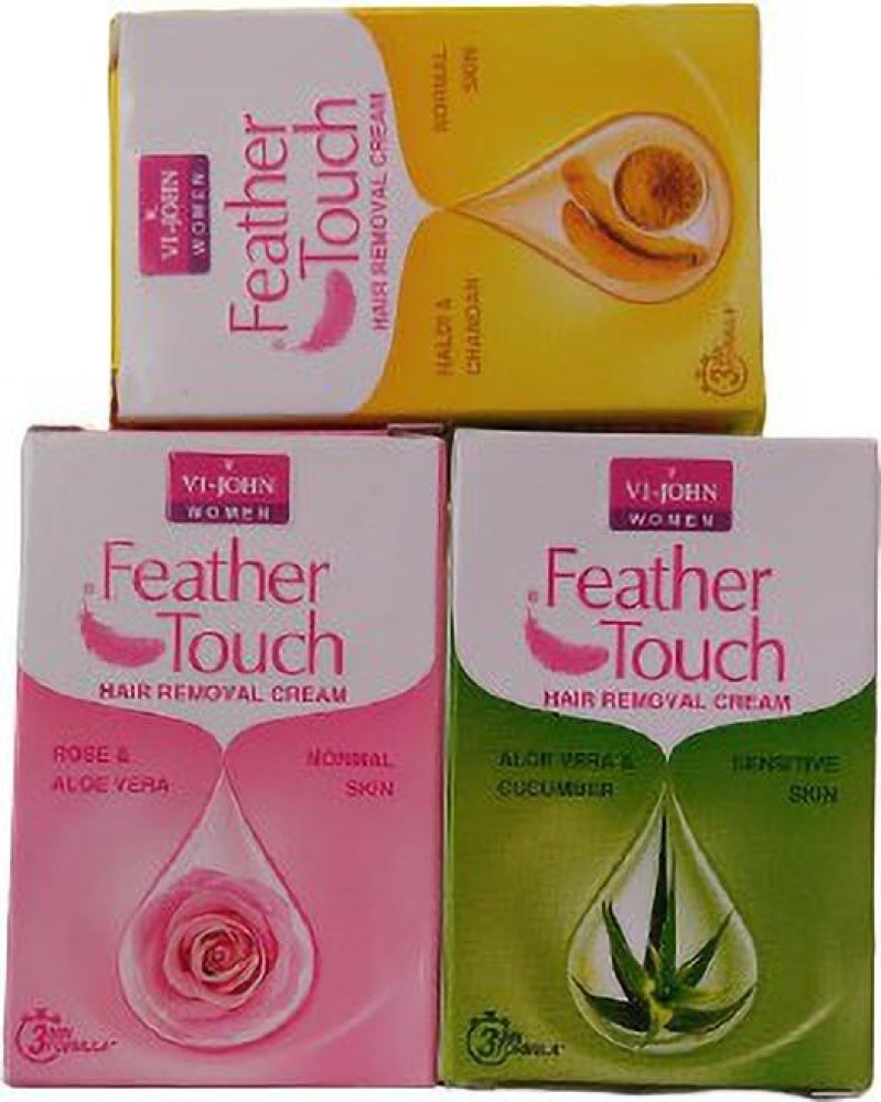 VIJOHN Feather Touch Hair Removal Cream Pack of 5  Rose 40 gm Sandal  40 gm Honey 40 gm Lime 40 gm Haldi Chandan 40 gm Cream Price in  India Full Specifications  Offers  DTashioncom