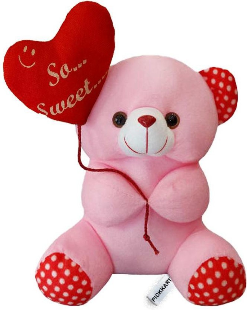 PICKKART So Sweet Pink Balloon Teddy Bear Gift for Birthday ...