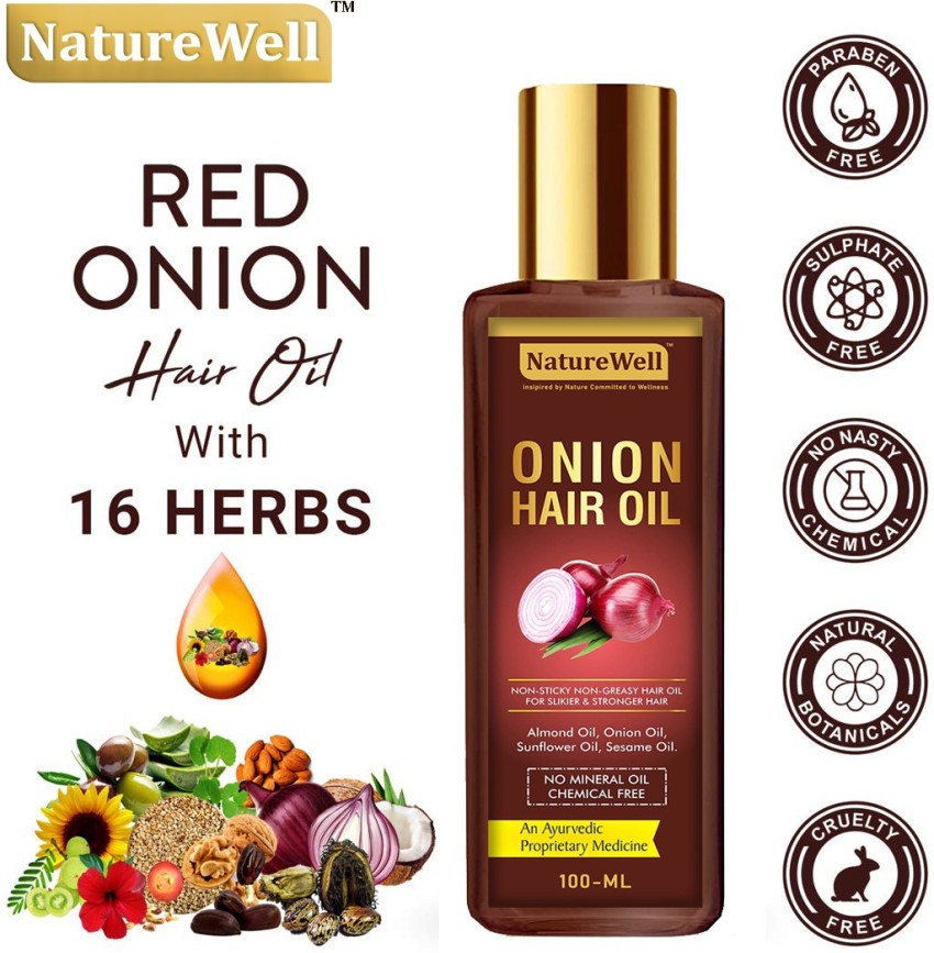 Pure  Natural Onion Hair Oil 200 ml  Kalpitveda