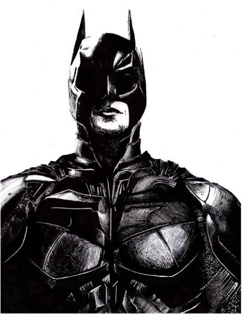 Skellington Batman Sketch · Creative Fabrica