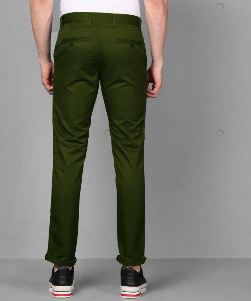 Buy Van Galis Fashion Dark Green Formal Trousers for Men at Amazonin