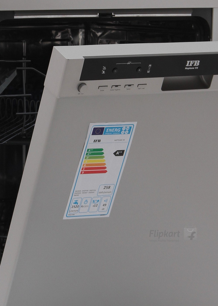 IFB Neptune VX Fully Electronic Dishwasher (12 Place Settings, Dark