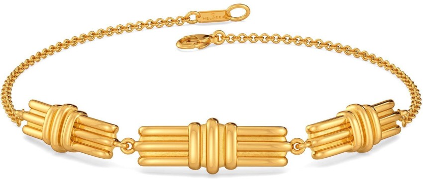 Melorra Volume Fusion Gold Bracelet Yellow Gold 18kt Bracelet Price in  India  Buy Melorra Volume Fusion Gold Bracelet Yellow Gold 18kt Bracelet  online at Flipkartcom