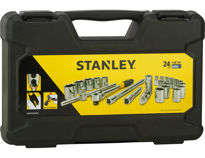 Stanley STMT72795 Drive Metric 12 Inch Socket Set 24 Pieces, 52 OFF
