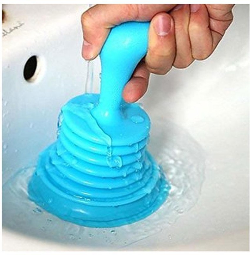 Toilet Unblocker Tool Drain Plunger Sink Clog Remover Powerful Sucker  Rubber