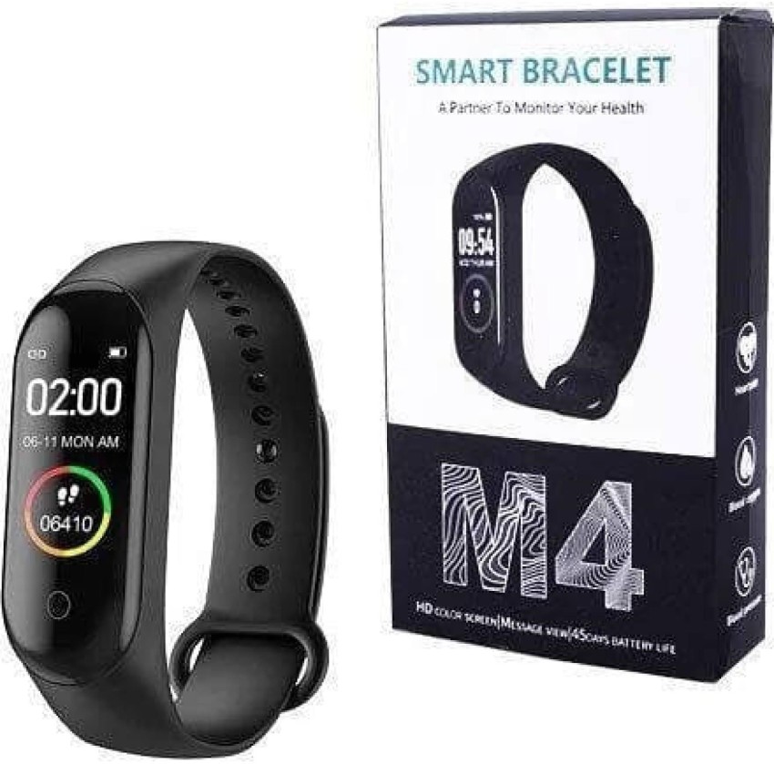 Buy Drumstone M4 Band Intelligence Bluetooth Wrist Smart Band WatchHealth  BraceletActivity TrackerSmart Fitness Bandwith Heart Rate Sensor  Compatible for All Smartphones Online at Best Prices in India  JioMart