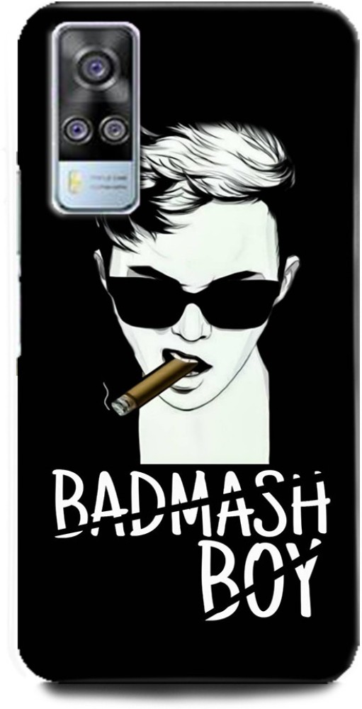 Wall Art Back Cover For Vivo Y31 Badmash Boy, Attitude, Quotes, Motivaton -  Wall Art : Flipkart.Com