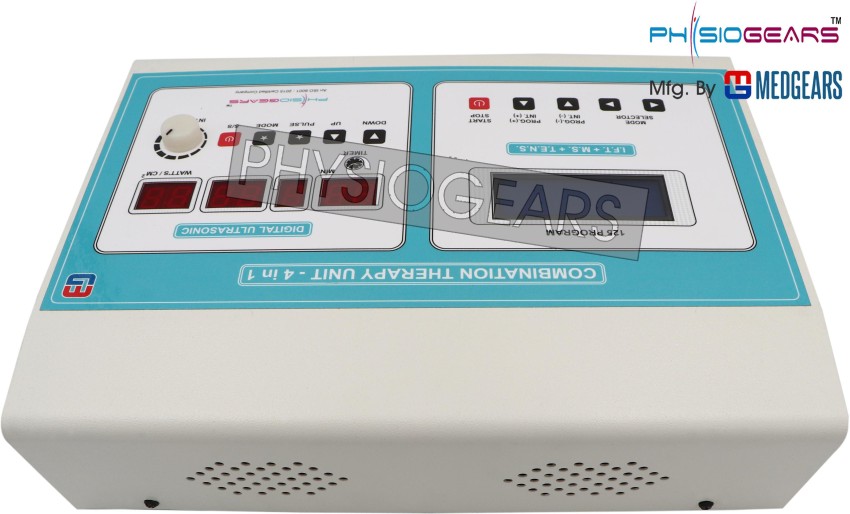 MEDGEARS Physiotherapy Machine Combination Electro Therapy Ultrasonic With  Tens for All Pain Relief With One Year warranty Physiotherapy equipment  Electrotherapy Device Price in India - Buy MEDGEARS Physiotherapy Machine  Combination Electro Therapy