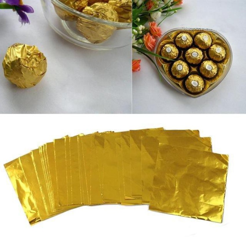 Source Gold Aluminum Chocolate Foil Wrapping Roll, Aluminum Foil