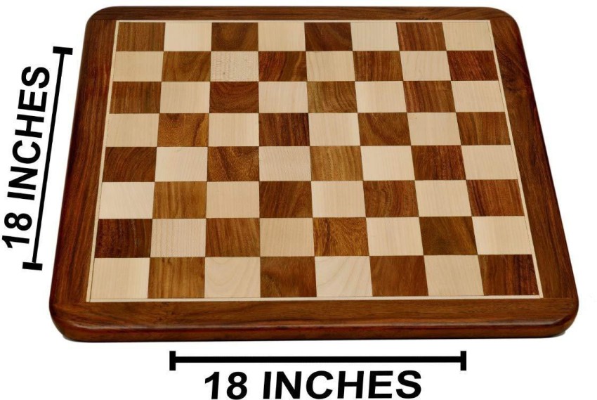  A&A 18.875 Professional Wooden Tournament Chess Board/Mahogany  & Maple Inlaid /2.0 Squares w/Notation : Automotive