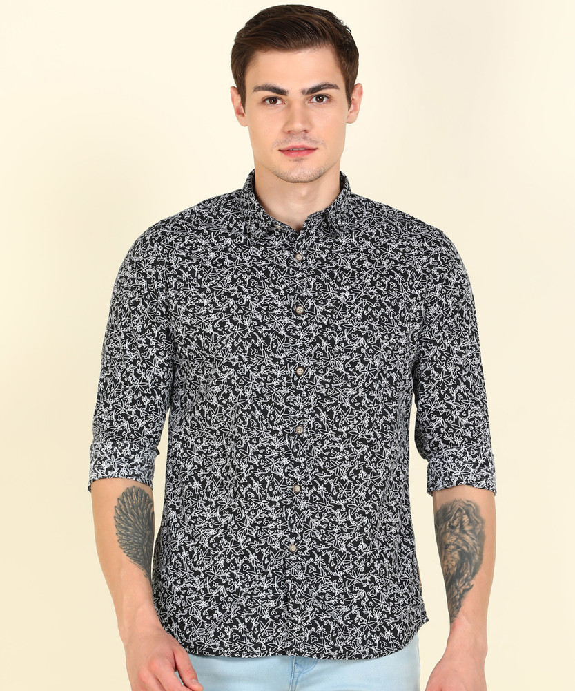 flying machine floral shirt