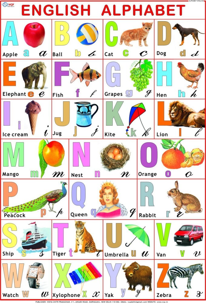 Free English Alphabet Chart Download In PDF, Illustrator, 46% OFF