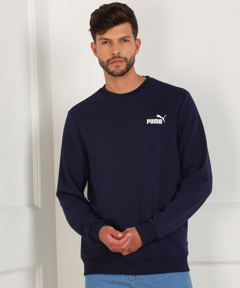 puma full sleeve solid men's t shirt