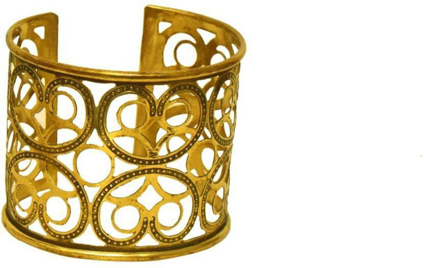 Elfi Cuff Hammered Brass  Artjuna Collection