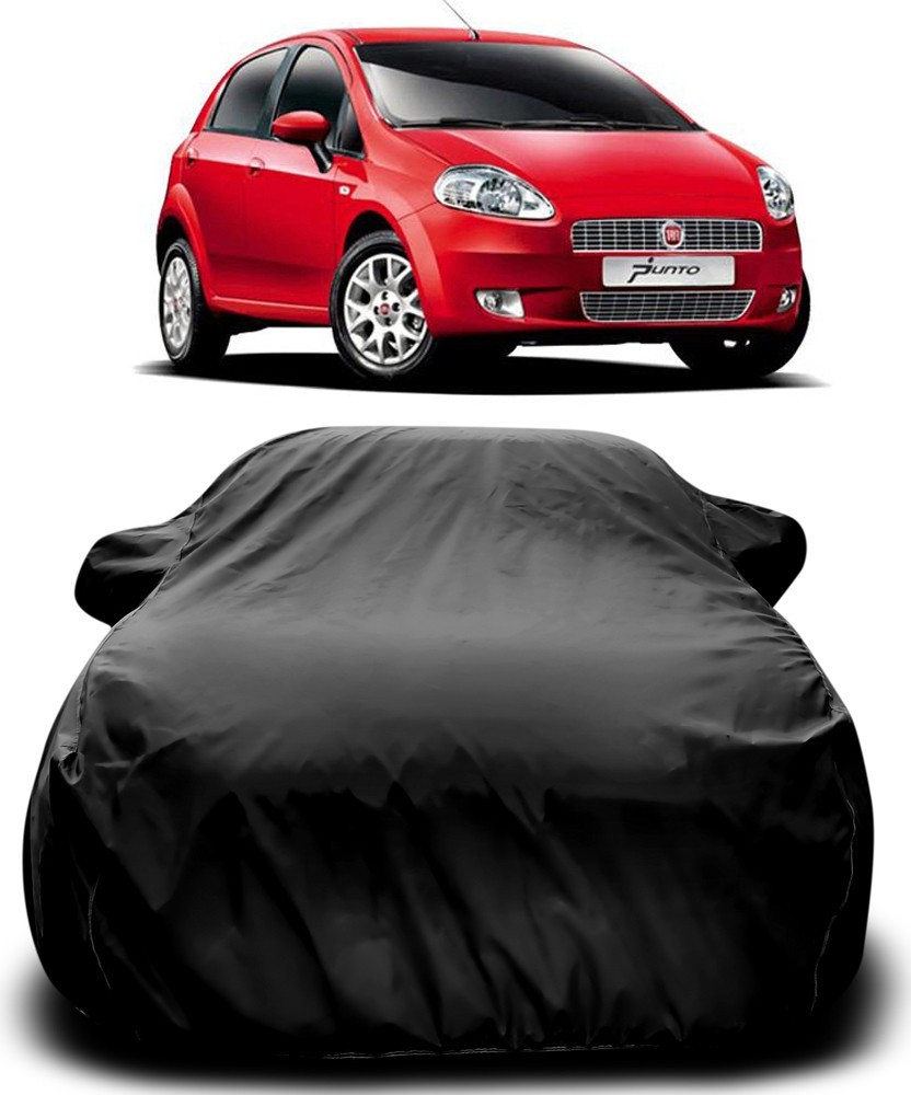 AutoBurn Car Cover For Fiat Punto (With Mirror Pockets) Price in