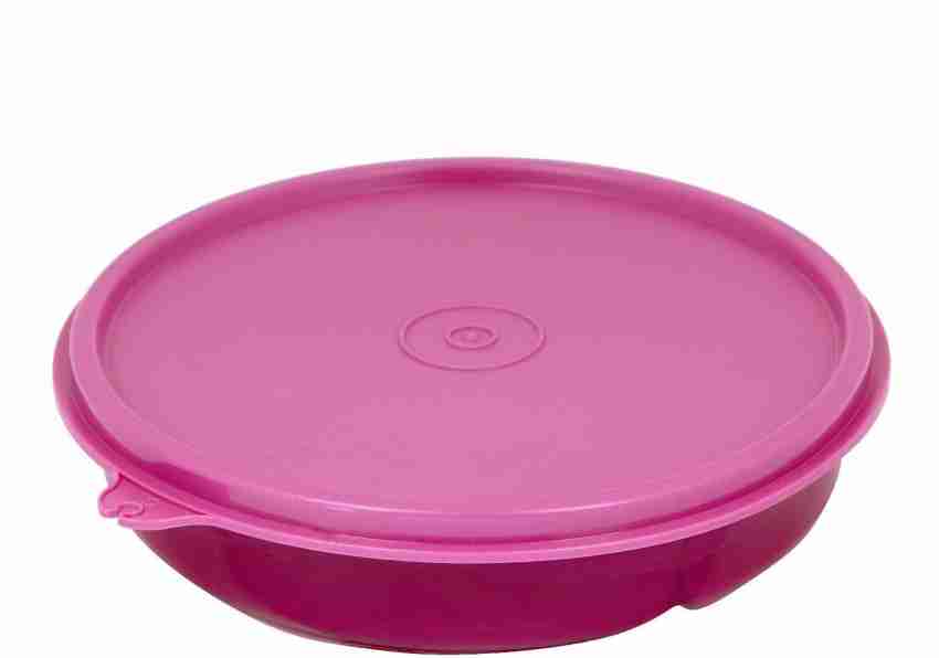 Pink Tupperware Round Lunch Box