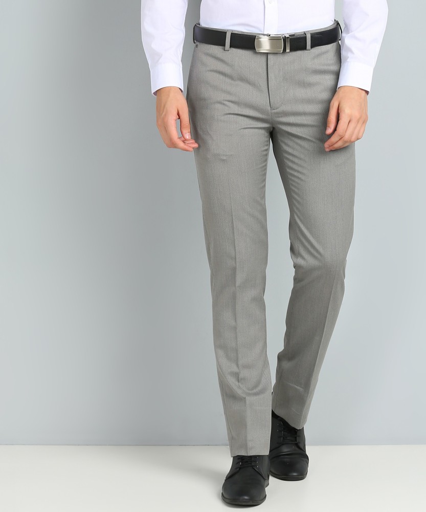 Blackberrys Slim Fit Men Grey Trousers  Buy Blackberrys Slim Fit Men Grey  Trousers Online at Best Prices in India  Flipkartcom