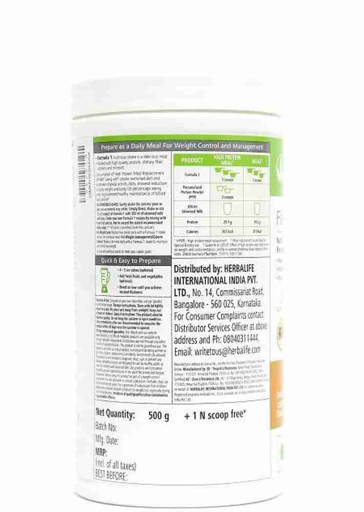 Herbalife Nutrition Formula 1 ( BANANA )+SHAKE MATE Nutrition ...