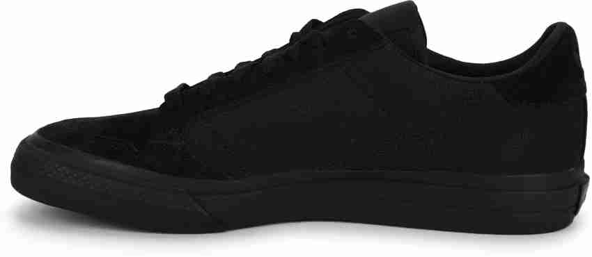 black continental vulc trainers