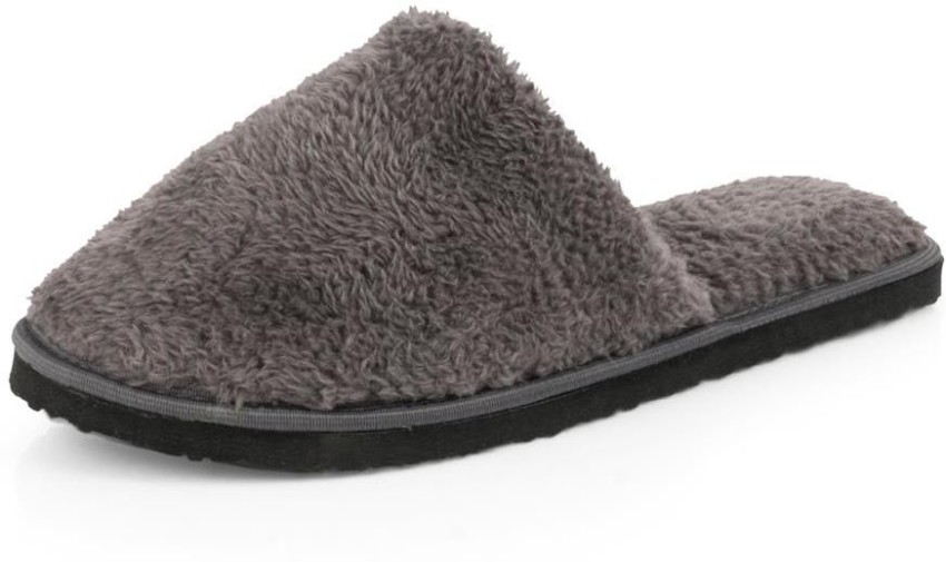MF Home Footwear Men's Fur House Slipper for Men Soft Fuzzy Fur
