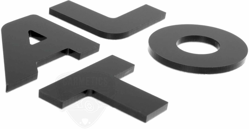 CarMetics ALTO 3D Letters (3D Stickers 3D Logo 3D Emblem for