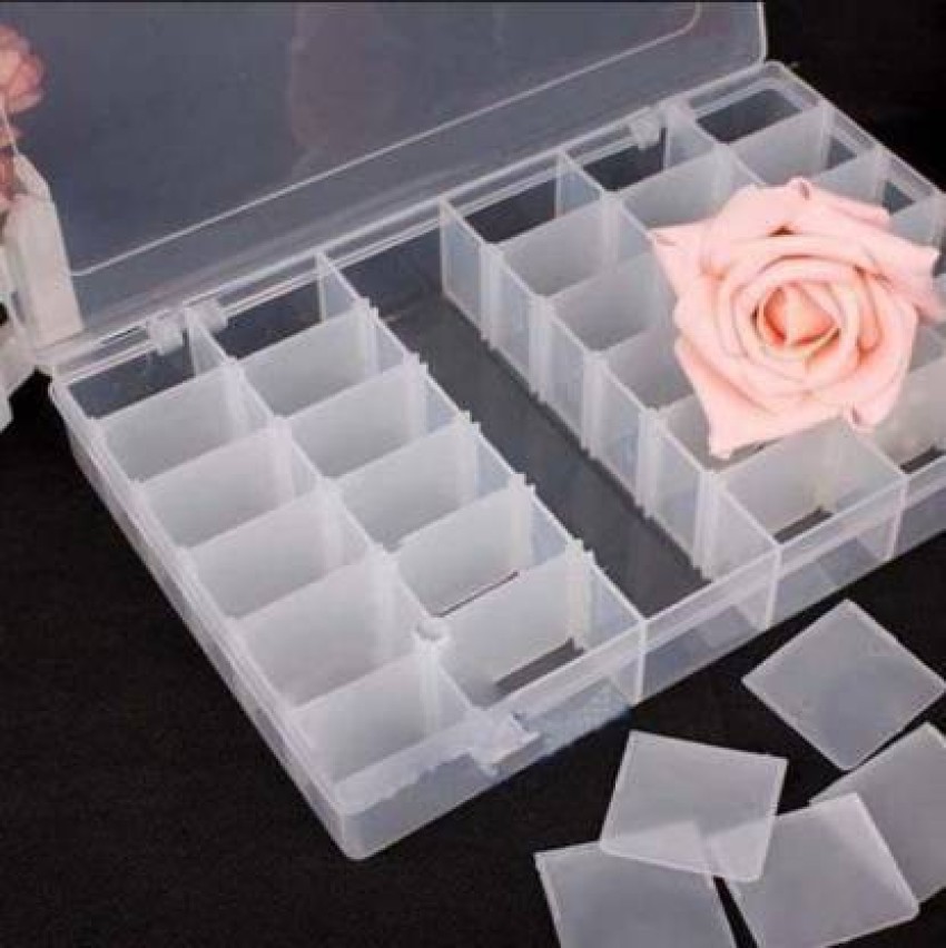 Philocaly Enterprise 36 Grids Clear Plastic Storage Box with