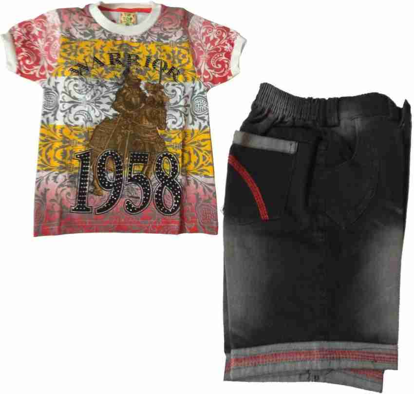 AOS Solutions Baby Boys Casual T shirt Shorts Price in India Buy