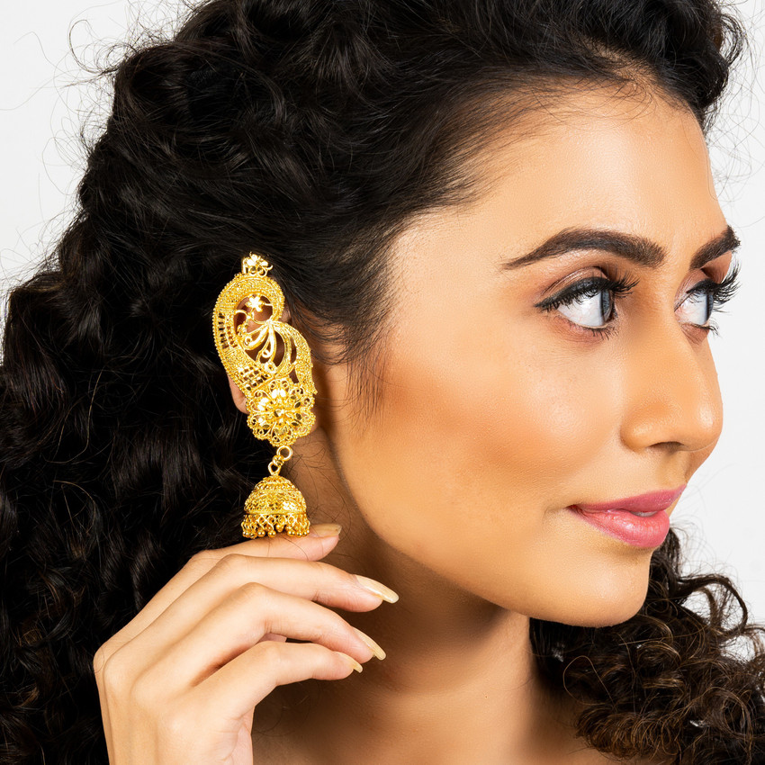 Top more than 91 full ear earrings gold esthdonghoadian
