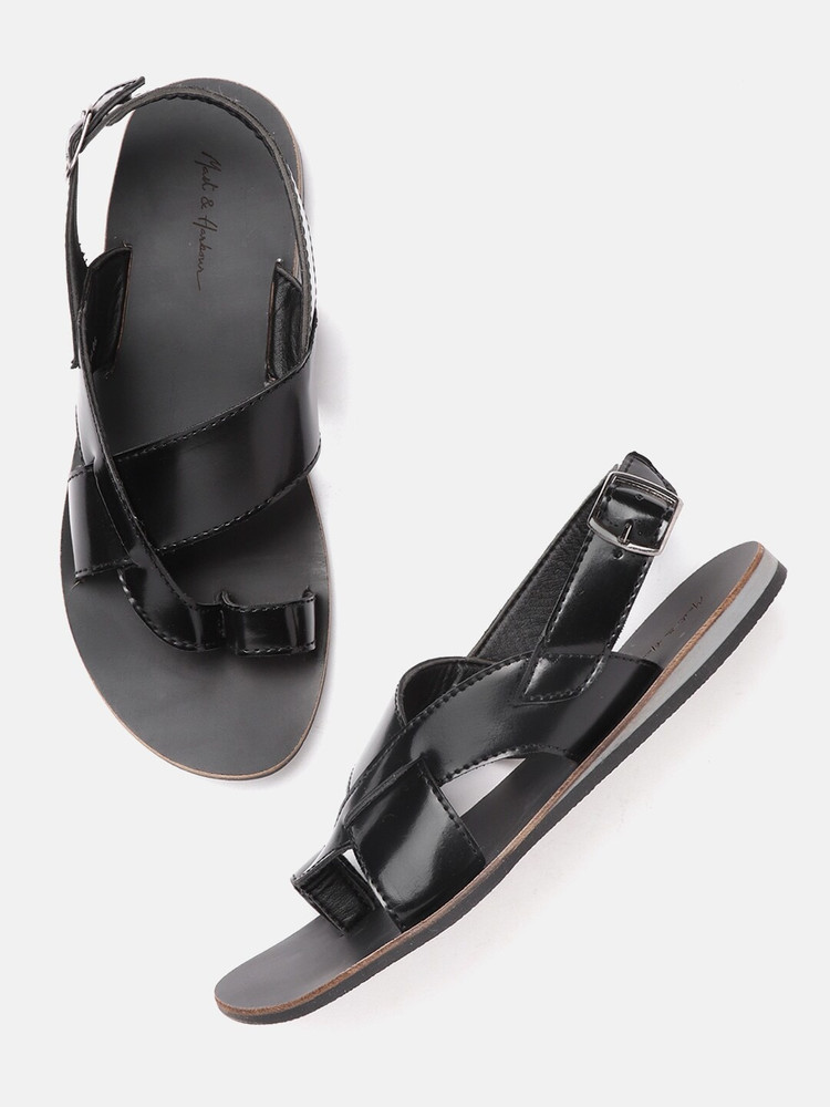 Mast \u0026 Harbour Men Black Sandals - Buy 