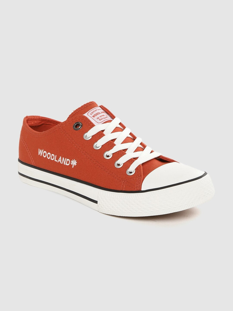WOODLAND Men Red Solid Sneakers 