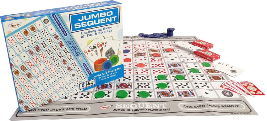 Buy ONLINEKART Jumbo Sequence Board Game Online at Low Prices in India 