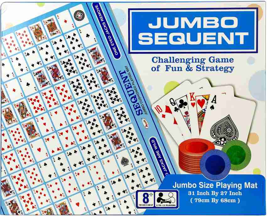 Buy ONLINEKART Jumbo Sequence Board Game Online at Low Prices in India 