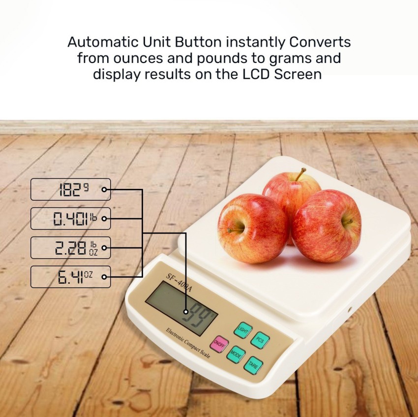 CHHOKRA Electronic Digital Weight Scale (1Gram-10 Kg) LCD Display Kitchen Weight  Scale Machine Measure for measuring, fruits, shop, Food, Vegetable, vajan,  offer, kata, weight machine Weighing Scale for grocery, kata, taraju, shop