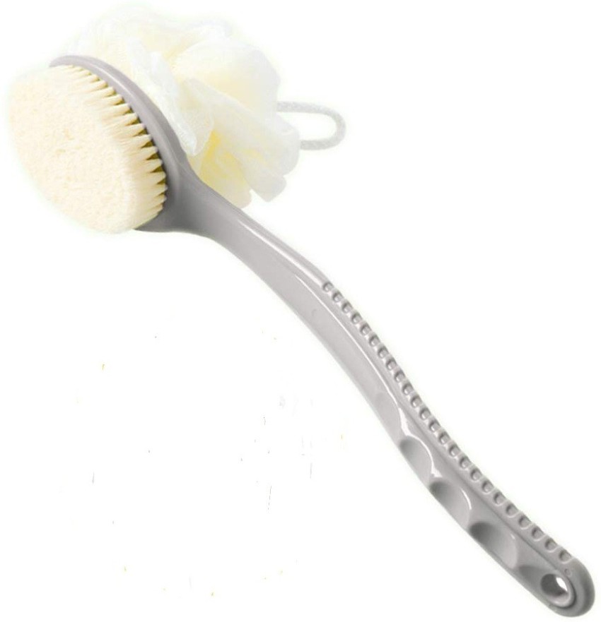 Back Scrubber for Shower, Anti-Slip Long Handle Bath Sponge Shower Brush,  Soft Nylon Mesh Back Cleaner Washer, Body Bath Exfoliating Brush for Women